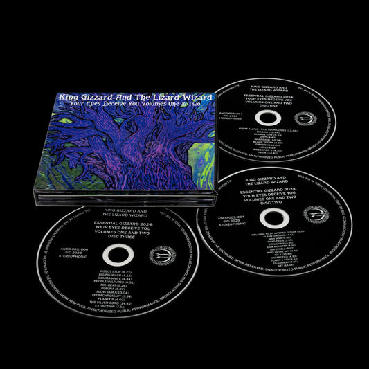 KING GIZZARD AND THE LIZARD WIZARD - ESSENTIAL GIZZARD 2024: YOUR EYES DECEIVE YOU, VOLUMES ONE & TWO (ANCD 003/004)