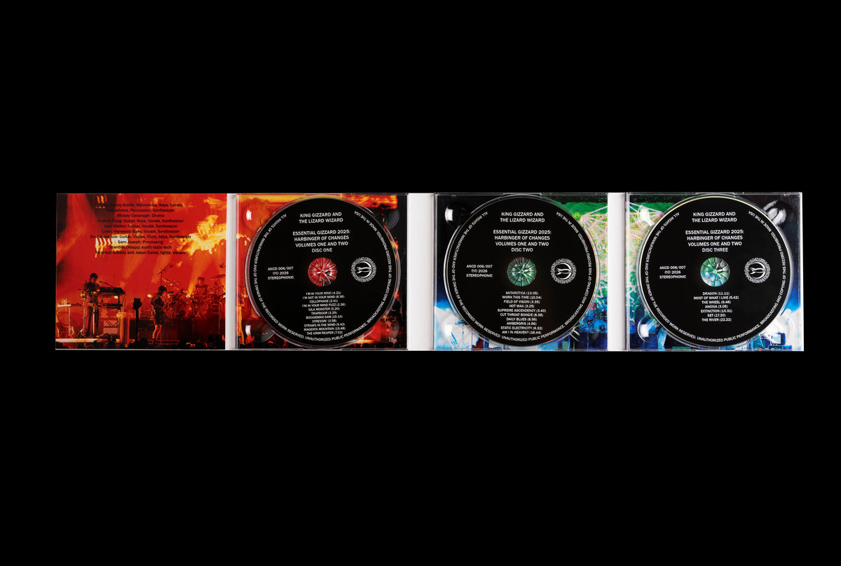 KING GIZZARD AND THE LIZARD WIZARD - ESSENTIAL GIZZARD 2025: HARBINGER OF CHANGES, VOLUMES ONE AND TWO (ANCD 006/007)