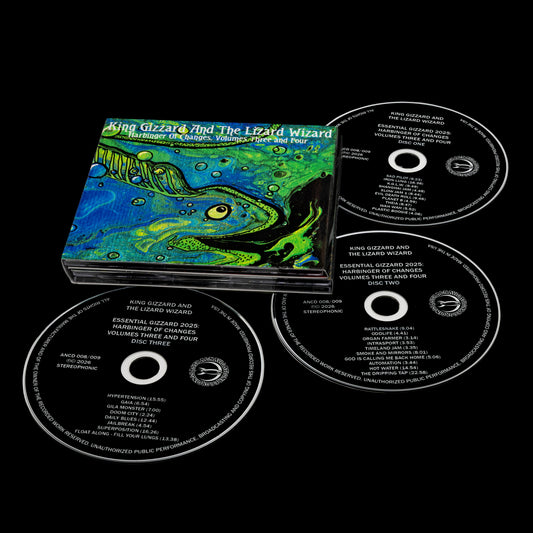 KING GIZZARD AND THE LIZARD WIZARD - ESSENTIAL GIZZARD 2025: HARBINGER OF CHANGES, VOLUMES THREE AND FOUR (ANCD 008/009)